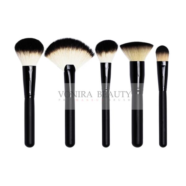 Luxury Shiny Black Middle Quality Makeup Brushes Beauty Kits