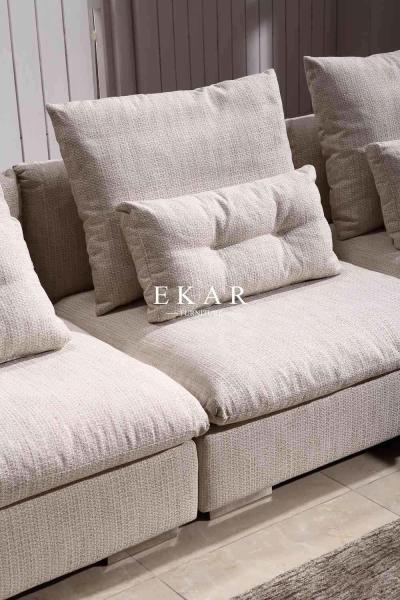 Fabric Sofa Set Funiture Home L Shaped Modern Couch For Sale