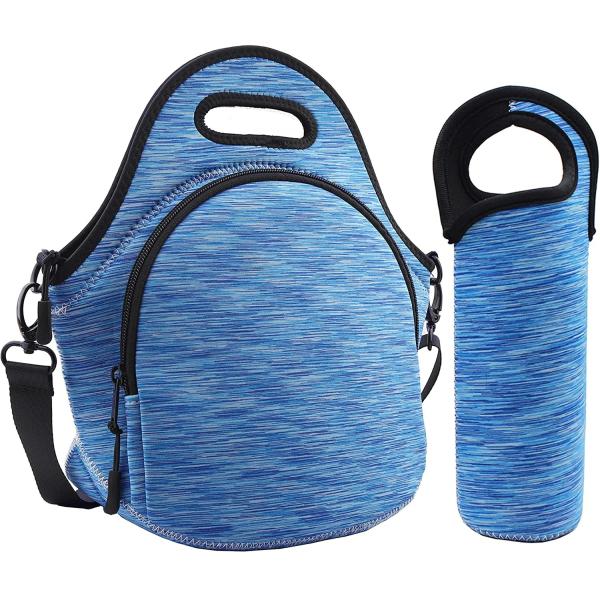 12.6x6.3x12.6 inches Insulated Thermal Lunch Box Tote Bag for Student School Neoprene