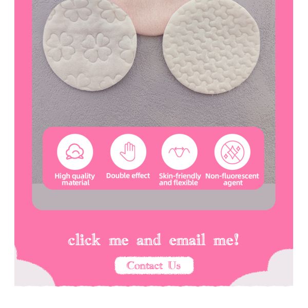 OEM Natural Remover Make up Cotton Face Pads 180g Cosmetic Round Cotton Facial Pad