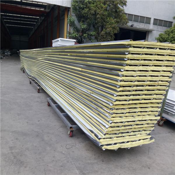 840-25-0.426mm iron grey steel silver paper glass wool sandwich panel