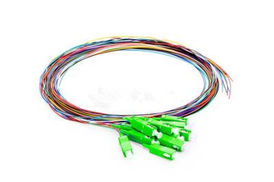 SC APC 12F OS2 Optical Pigtail Single Mode Fiber Optic Jumper 3.0mm 2.0mm