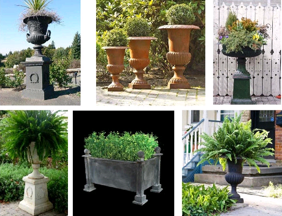 Части для газона декоративное железо Античные литые железо садовые урны европейского стиля Покрытые порошком