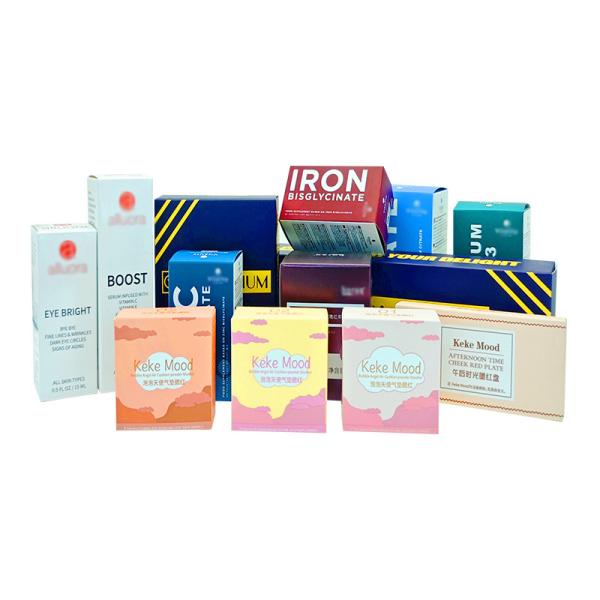 Essence Cosmetic Packaging Box Hot Stamping Embossed Lipstick Container Box