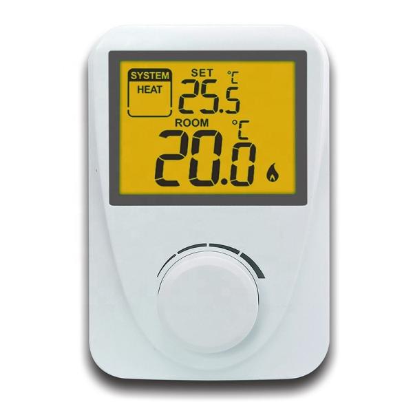 Нагревая/охлаждая связанный проволокой дисплей ЛКД термостата комнаты цифров подгонял логотип