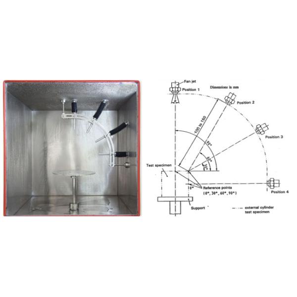 Камера теста брызг двигателя высокого давления ИСО20653 ИПС9К высокотемпературная для автозапчастей