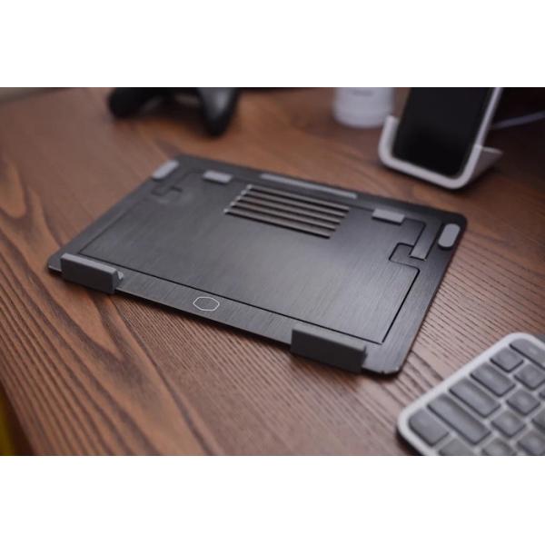 Portable Aluminum Laptop Tray Brushed Finishing Foldable Laptop Stand