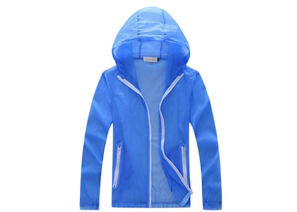 Polyester Quick Dry Outdoor Sun Protective Clothing , Anti - UV Sportswear Jacket