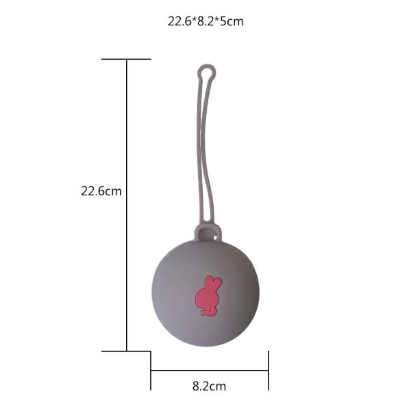 Silicone Baby Teether Baby Pacifier Container Anti Dropping  Bpa Free Baby Pacifier Clip Holder