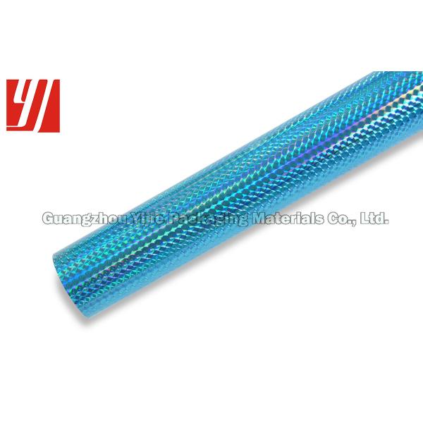 OEM grabado en relieve del modelo hoja olográfica azul de 12 micrones