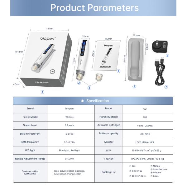 Upgrade Your Skincare Routine with Bio Pen Q2 EMS Microneedling and LED Light Therapy