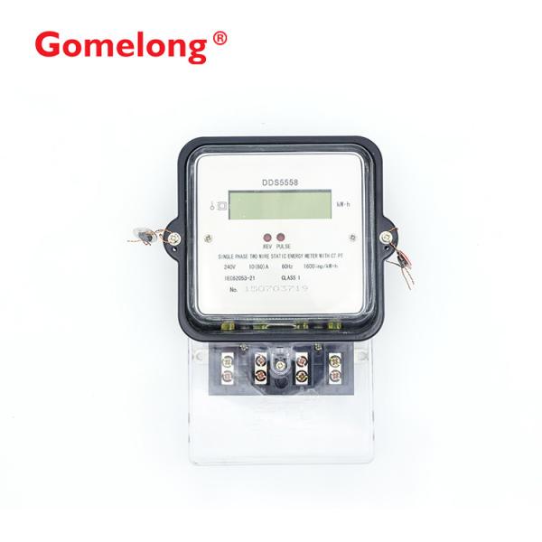 Transparent polycarbonate main cover three phase four wire electric power meter
