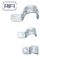 3 / 4 Inch EMT One Hole Cinduit Straps Electro Galvanized For Electrical Conduit