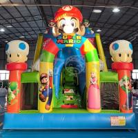 Crianças Ondoor Parque temático de diversões inflável com cursos de obstáculos Parque inflável Fun City