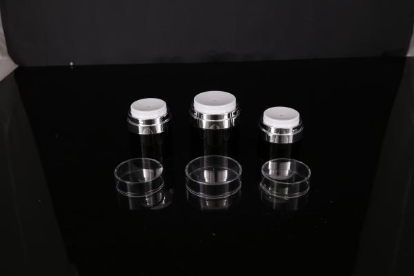 hand lip crystal pump empty square white Screen Printing Airless 30ml Cosmetic Cream Jars