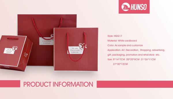 Elegant Gift Printed Luxury Paper Bags Personalised Paper Shopping Bags