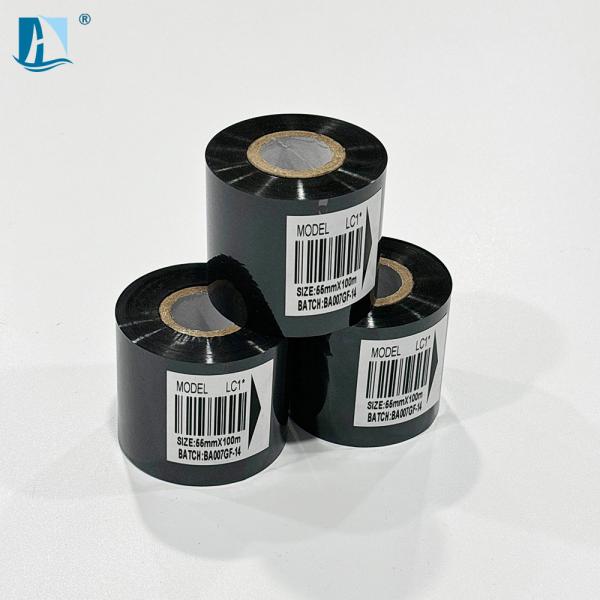30mm*100m Black Ink Thermal Transfer Ribbon Stamp Foil Date Coding Roll Colorful Design