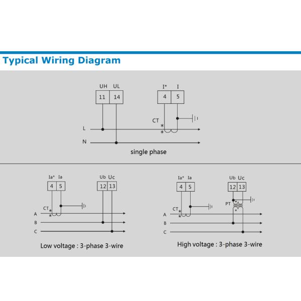 Monitoring Wattmeter Power Analyzer Power Factor Digital Power Factor Meter cos