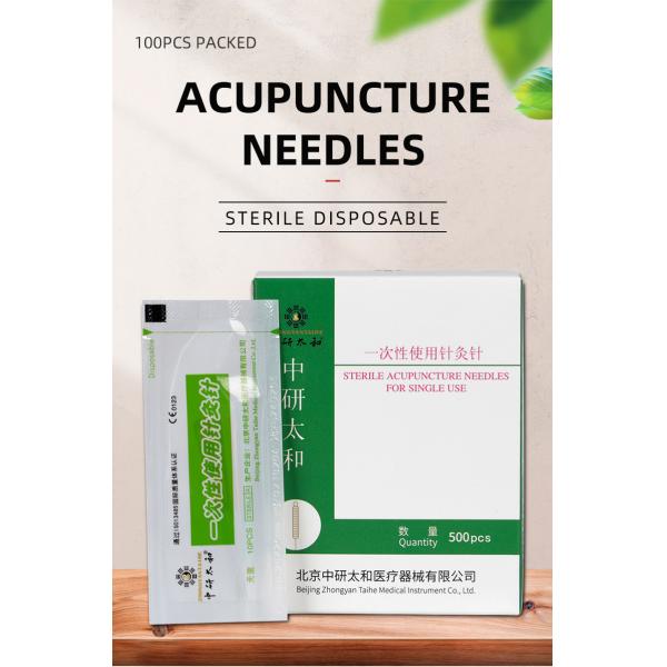 500pcs Zhongyan Taihe Acupuncture Needles Disposable Sterile Copper Handle Acupuncture Needle With Tube