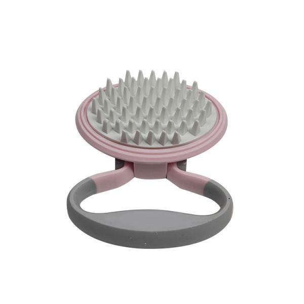 Pink / White Pet Hair Trimmer Comb , Pet Pin Brush Weight 100g For Long Hair