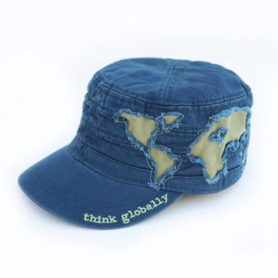 Organic Cotton Outdoor Fitted Military Cadet Cap