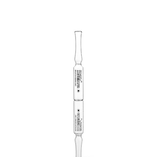 25ml ampola de vidro âmbar transparente impressão personalizada uso cosmético médico