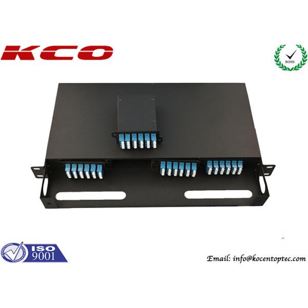 24F MPO MTP Cassette Modular OM3 LC Duplex Adapter For 96 Cores High Density Patch Panel