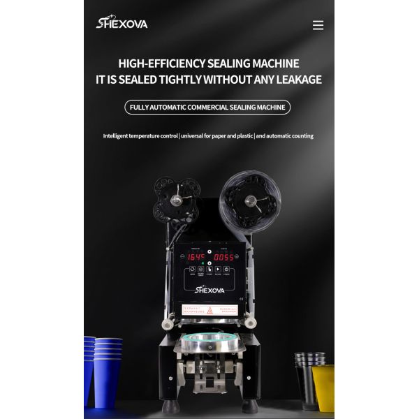 Easy To Operate Electric Cup Sealer Machine For Bubble Tea Beverage Cup