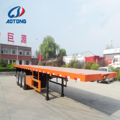 Trailer Truck 3 Axle 40FT Flatbed Container Flat Bed Trailer 