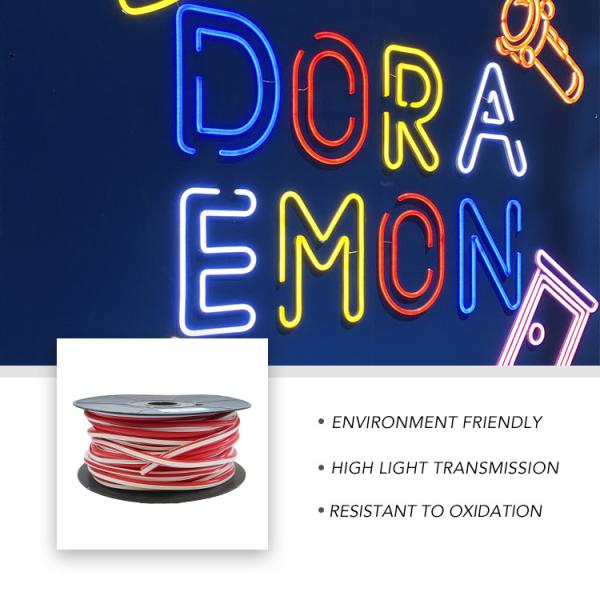 Red Color 50m 2835 SMD LED neon flexible strip