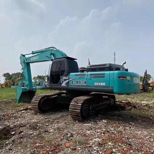 48T Kobelco SK480 Digger Machine en bon état Excavatrice japonaise d'occasion originale