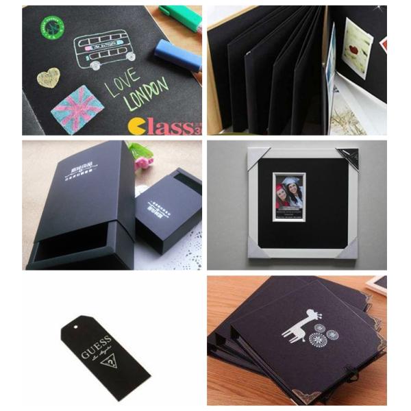 Черный картон УПРАВЛЕНИЕ ПО САНИТАРНОМУ НАДЗОРУ ЗА КАЧЕСТВОМ ПИЩЕВЫХ ПРОДУКТОВ И МЕДИКАМЕНТОВ СГС ФСК аттестовало картон черноты 350гсм 400гсм для крышек тетради