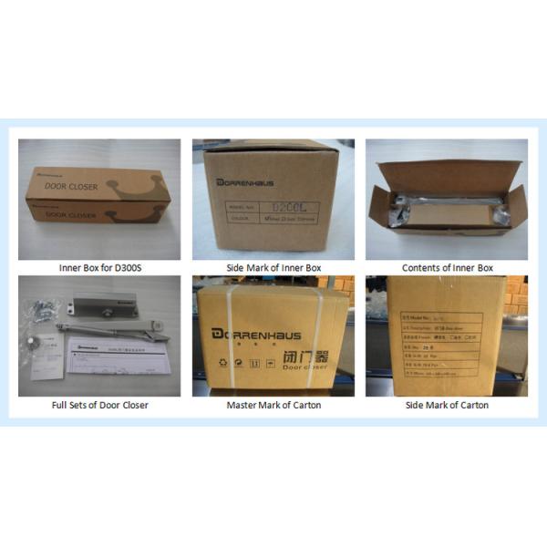 Automatic Fire Door Closers 3 Hours Fire Rating 300000 Life Cycles for Wooden Door