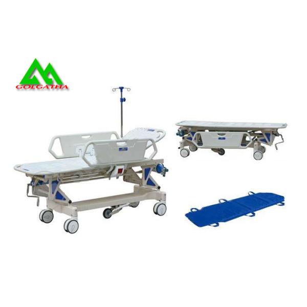 Hospital Electric Emergency Ambulance Stretcher Bed Trolley Height Adjustable