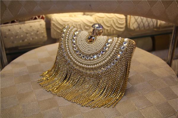 European and American high-grade diamond Wristlet banquet bag ladies banquet princess