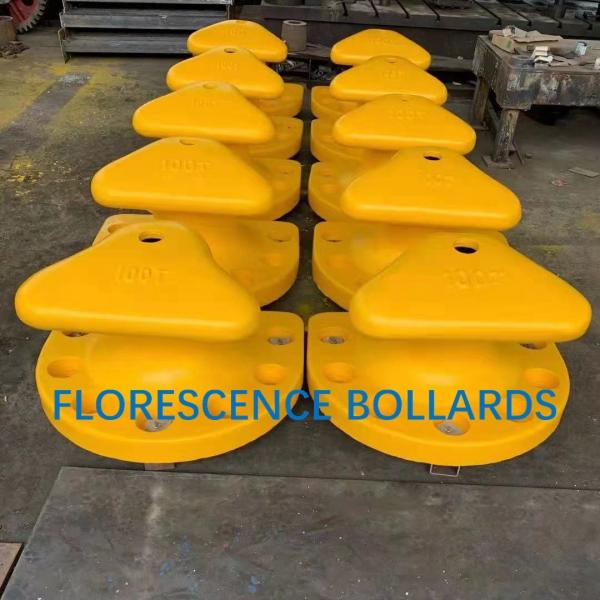 Single Bitt Marine Mooring Bollard T Head Type For Jetty Marine