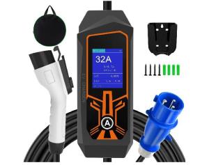 3.5kw 7kw 11kw ポータブルEV充電器 交換可能なプラグ Type2 Type1