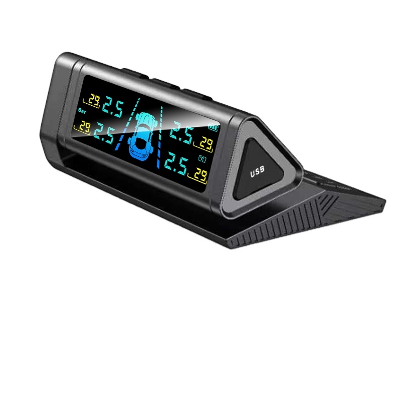 JYS-TPMS S10 Wireless Solar TPMS Tire Pressure Monitor 5V Mobile Car Number Plate Tire Pressure Detection Sensor 1Y Warranty