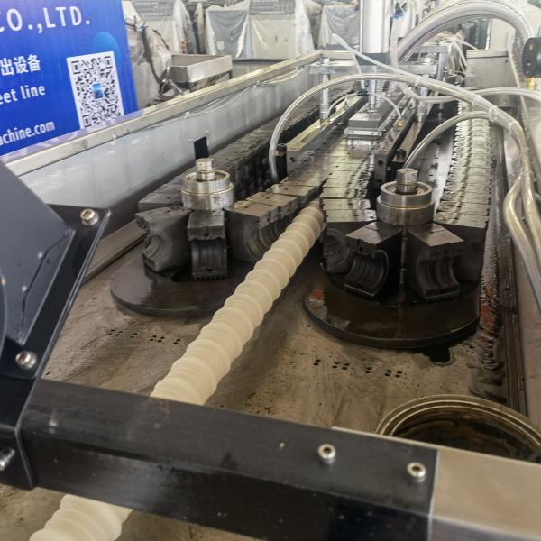 Fully Automatic PE Prestressed Spiral Duct Making Machine, Single Screw Extruder for Post-Tension Corrugated Tube