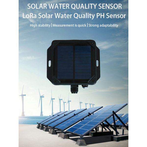 LoRaWAN Solar Water pH Sensor | for Wastewater Treatment, Aquaculture | OEM/ODM Support, CE Certified