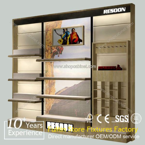 2015 Customized Metal Free standing display clothes hanging racks