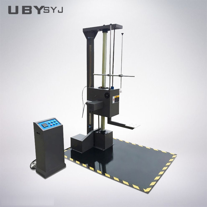 UP-3001 Single Arm Drop Test Machine with Adjustable Drop Height and Single Arm Double Column Structure for ISO ISTA Standard Packaging Testing
