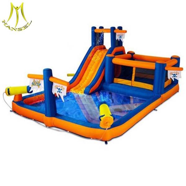 Hansel children amusement park equipment kids indoor inflatable slide for sale
