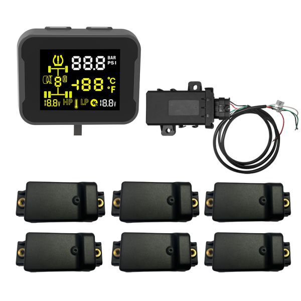 High Stability Tire Pressure Monitoring System TPMS 433.92MHz Frequency For Bus / Coach