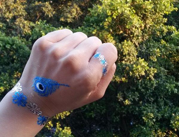 Metallic tattoo