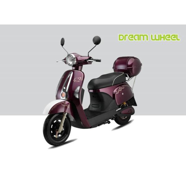 50km/H Vespa Type Electric Scooter Pedal Assisted 10 Inch Tires With Drum Brake
