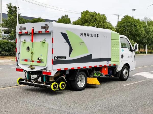 Pure Electric Road Sweeper Truck 4x2 Street Vacuum Cleaner for Eco-Friendly Cleaning