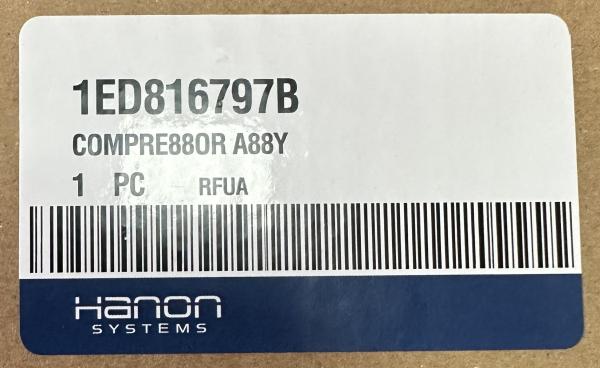 HANON AC Electric Compressor CA600K3JAB-01 Volkswagen ID4 1ED 816 797 B