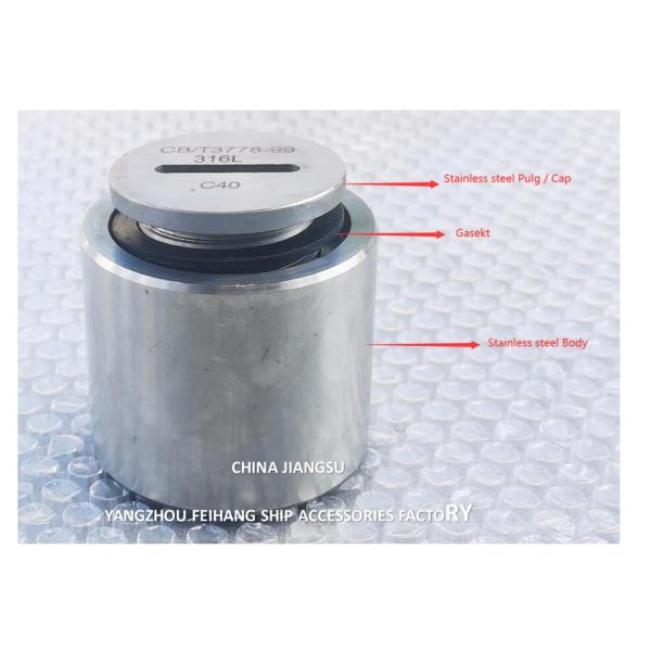 Water Tank Sounding Tubes Head Sounding Pipe Head Stainless Steel Plug DN40-DN150