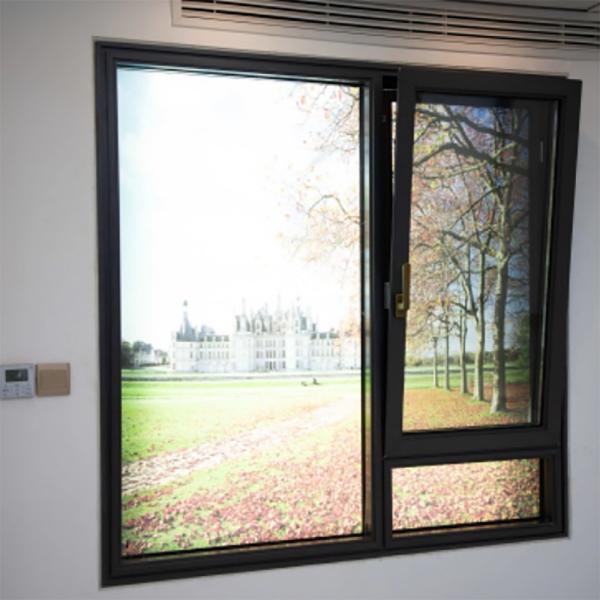 Énergie efficace double vitrage verre trempé profilé en aluminium Tilt et tour Casement fenêtre pour une meilleure étanchéité
